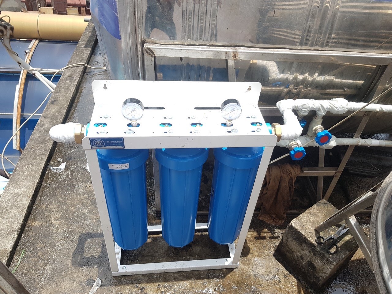 Bộ lọc thô đầu nguồn 3 cấp Big Blue của Aquafilter là máy lọc nước được người dùng ưa chuộng 