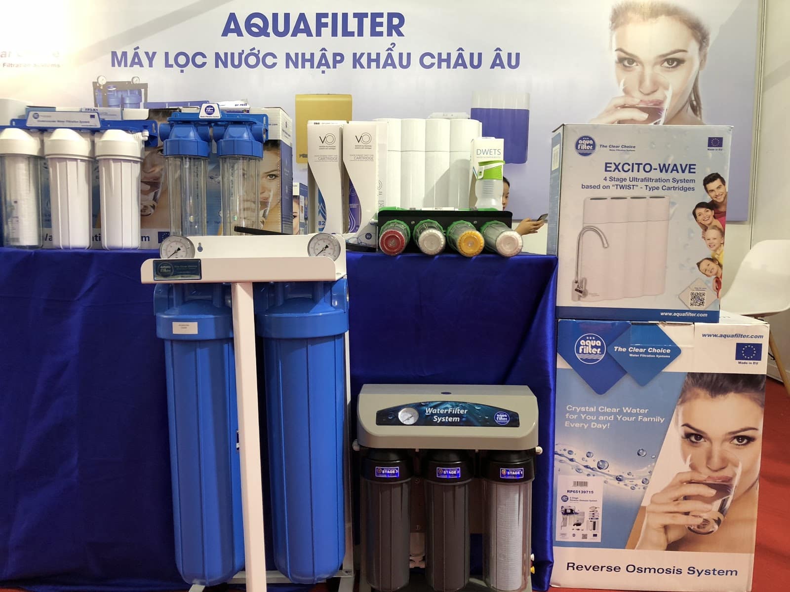 Máy lọc nước Aquafilter là biện pháp lọc nước giếng khoan ô nhiễm hiệu quả nhất